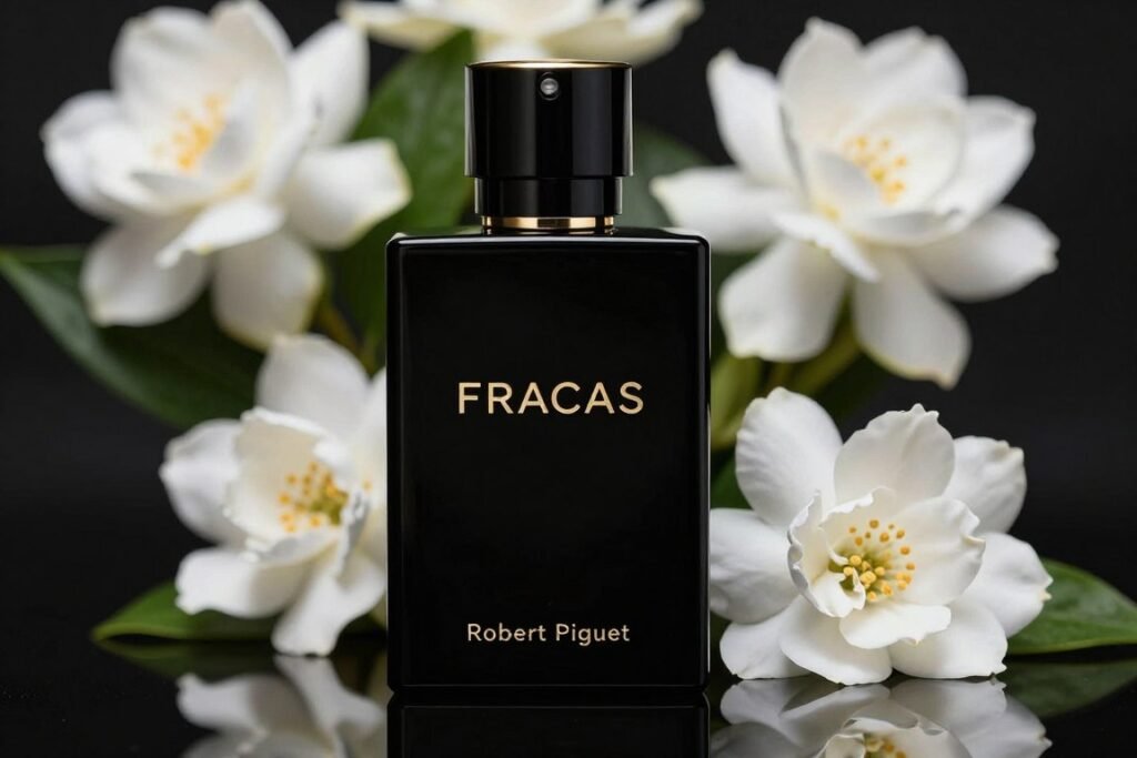 Frasco do perfume Fracas de Robert Piguet com seu design elegante