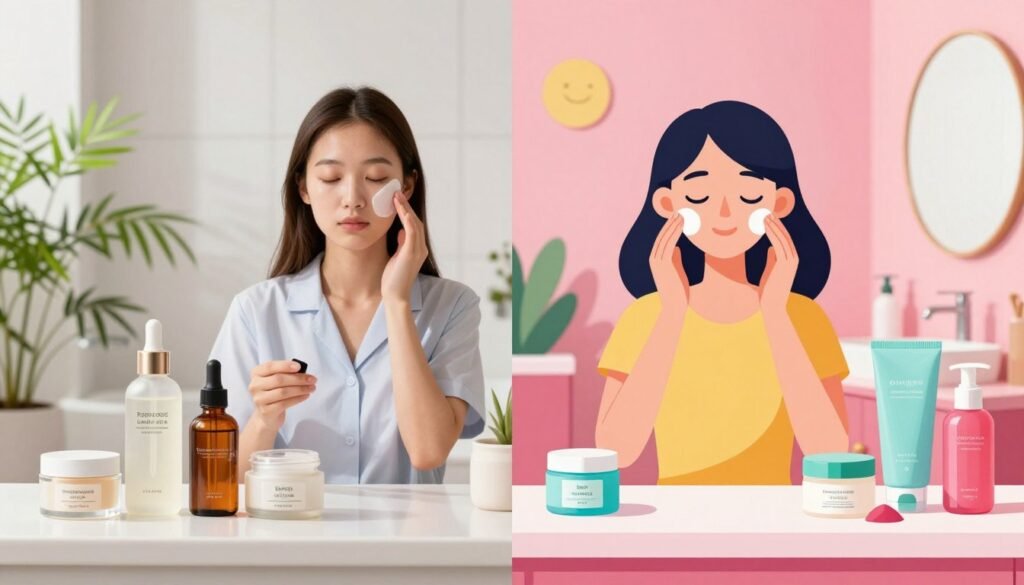 Skincare Asiático vs Ocidental