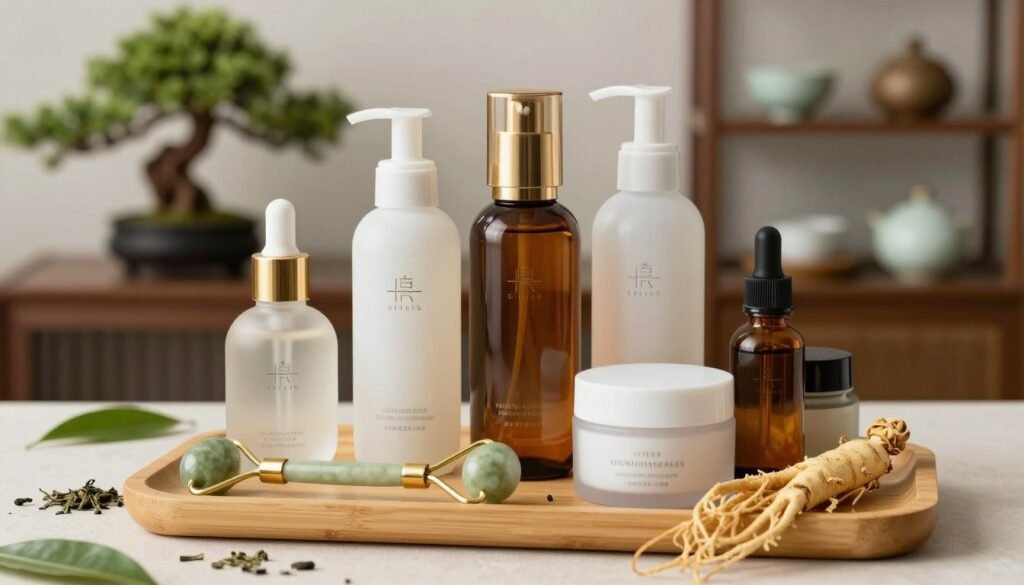 produtos de skincare asiático